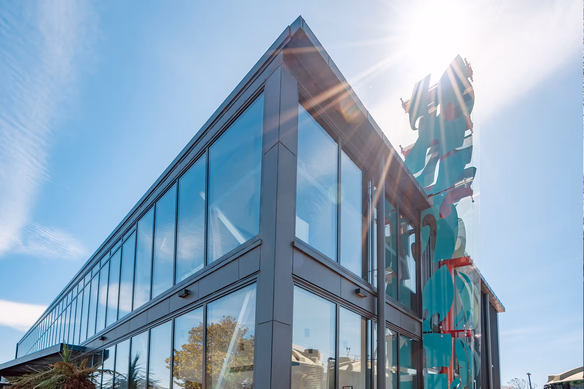 Close up of He Waka Tapu Community Centre