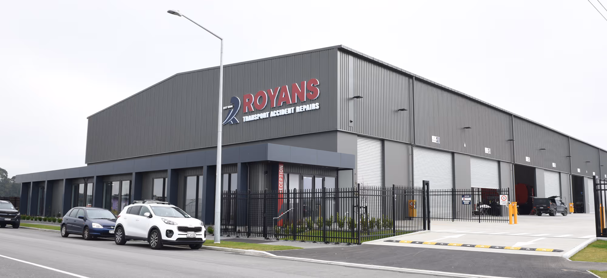The outside view of Royans Warehouse