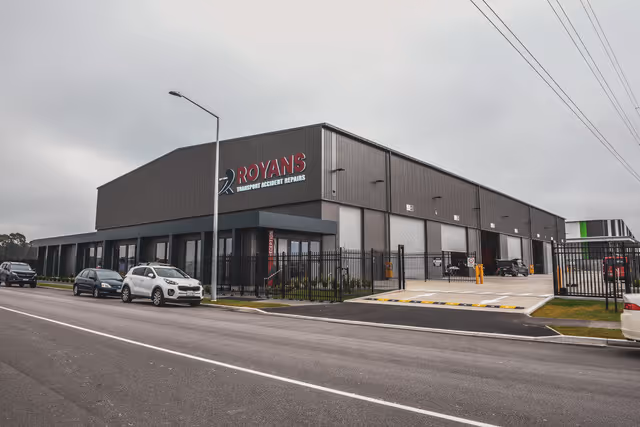 The outside view of Royans Warehouse