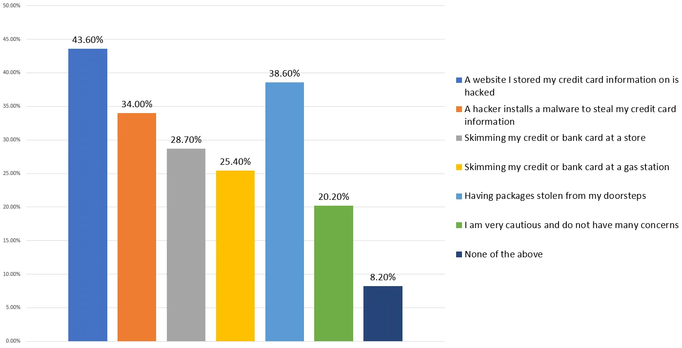 What, if any, is your biggest concern during the holidays when shopping online?