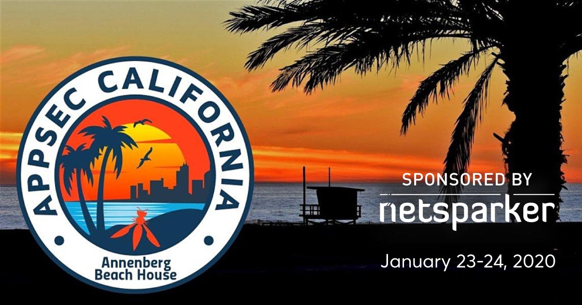 Netsparker Sponsors OWASP AppSec California 2020