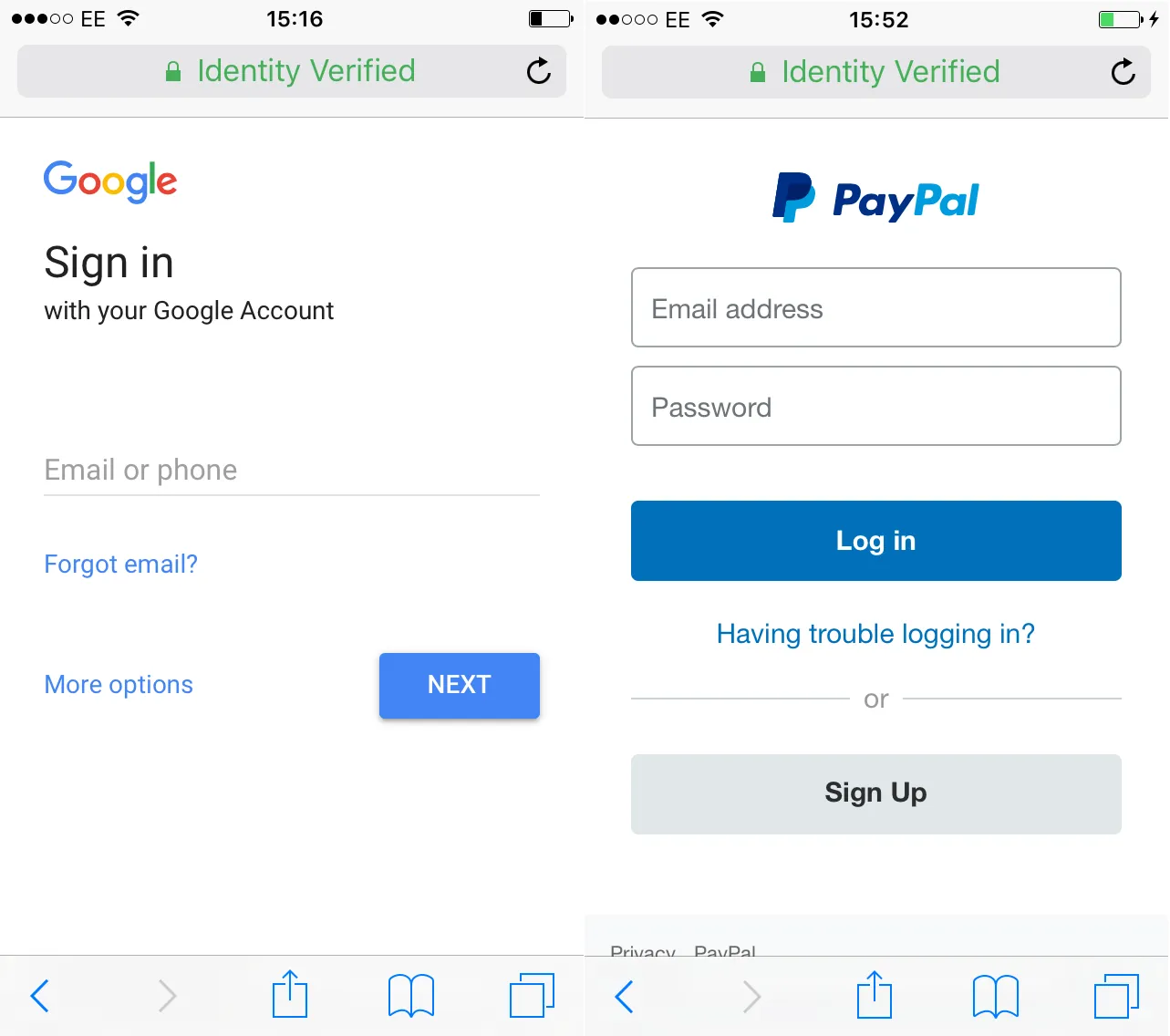 This is what it would look like on a cellphone.