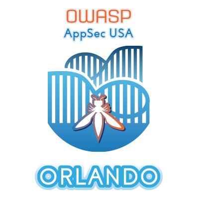 Logo for OWASP AppSec USA 2017 in Orlando.