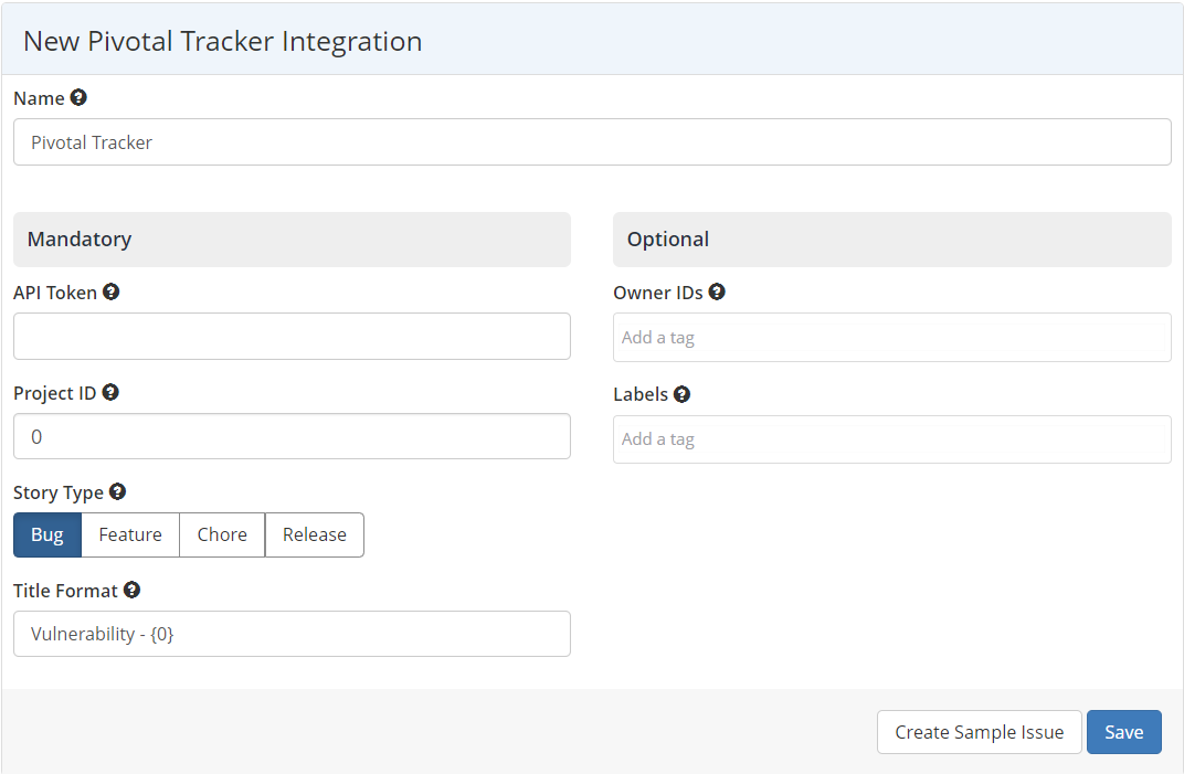Pivotal Tracker Integration