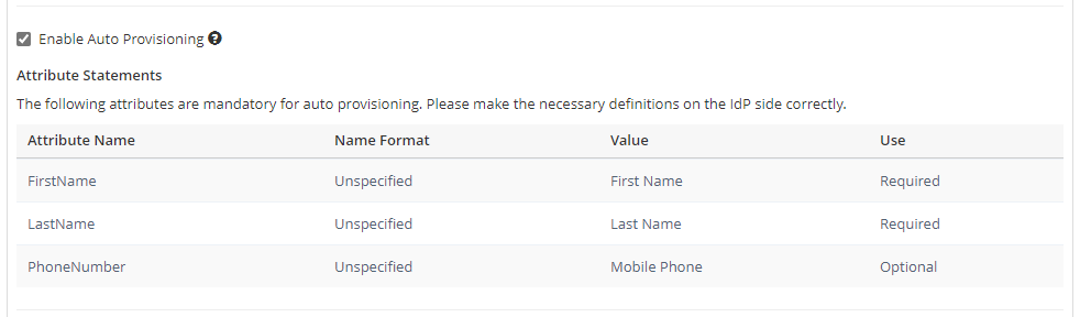 SAML Auto-Provisioning (IdP Initiated SAML)