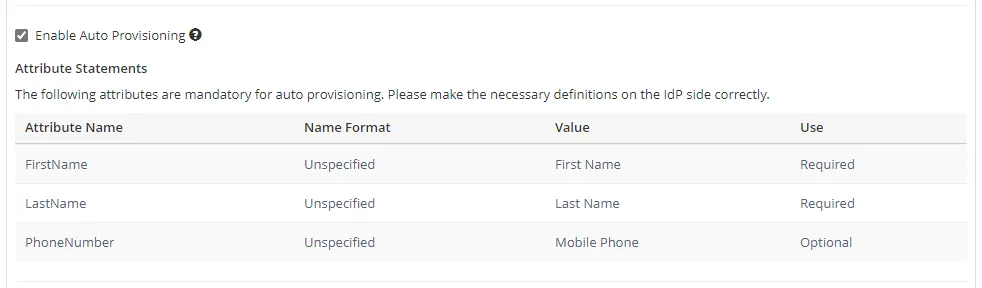 SAML Auto-Provisioning (IdP Initiated SAML)
