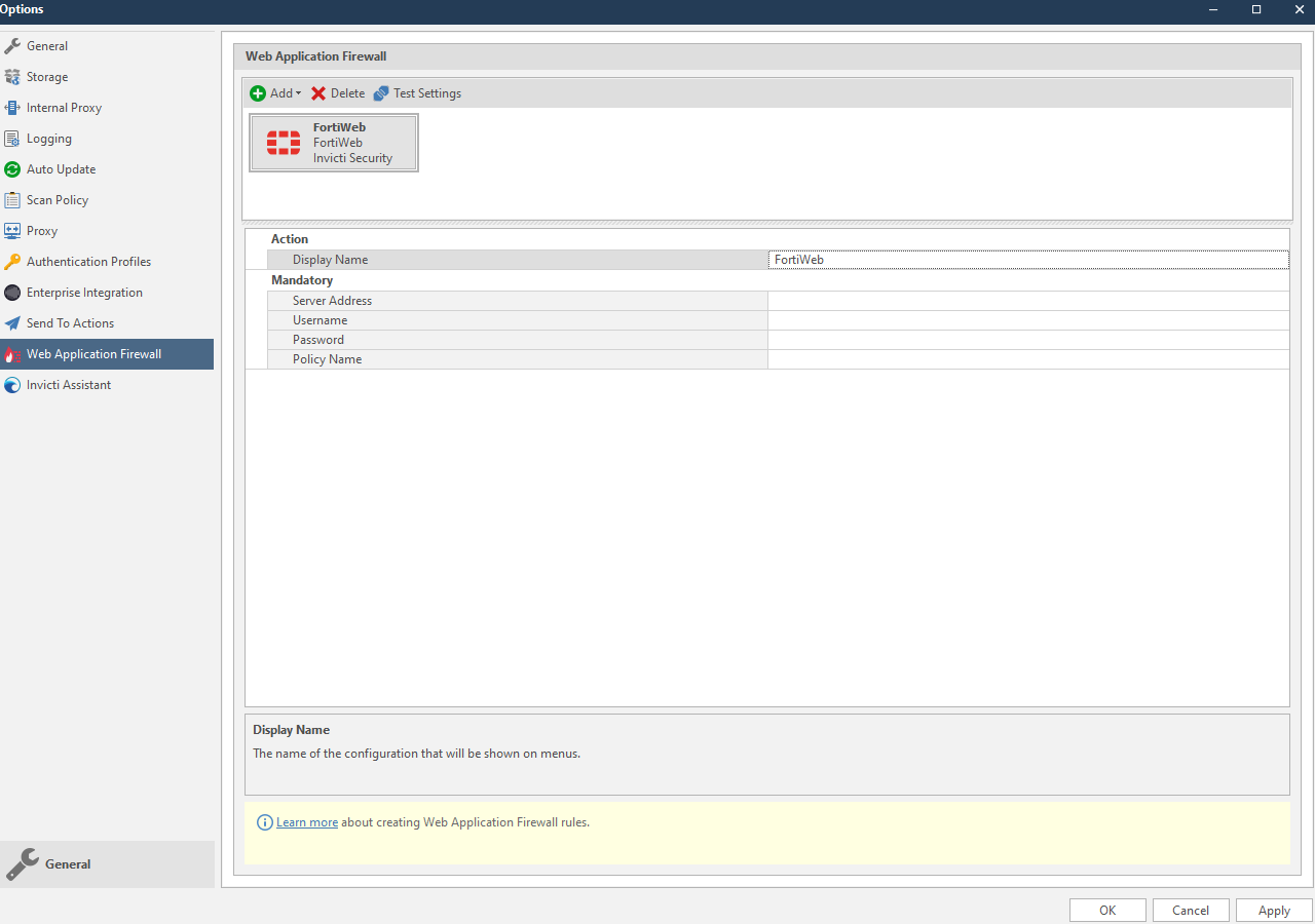 FortiWeb Web Application Firewall Rule Generation