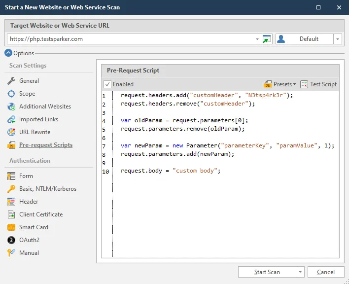 Improved Pre-Request Scripting API