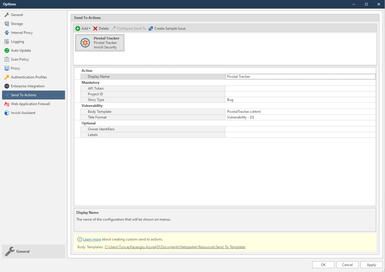 Pivotal Tracker Integration