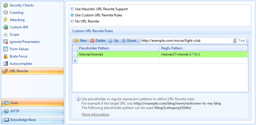 Configuring URL rewrite rules in Netsparker Web Application Security Scanner is as easy as ABC