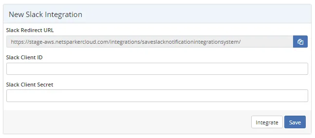 Integration with Slack
