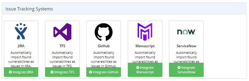 Integration with ServiceNow