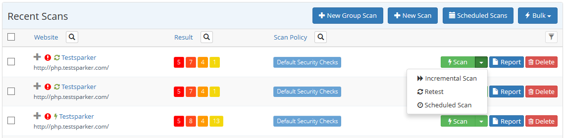 Scan Conversion Option