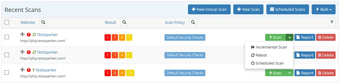 Scan Conversion Option