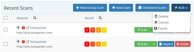 Support for Bulk Operations