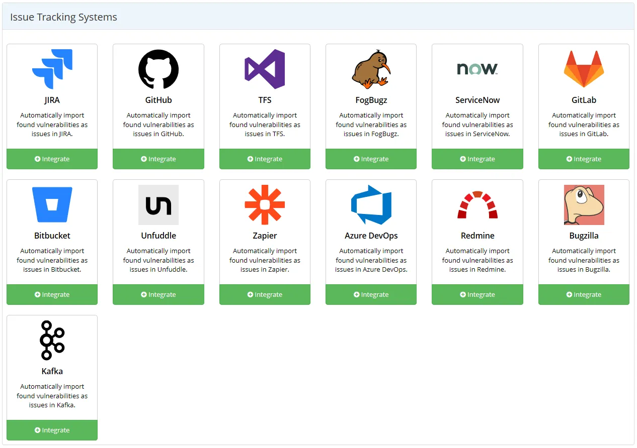 New Issues Tracking Integrations