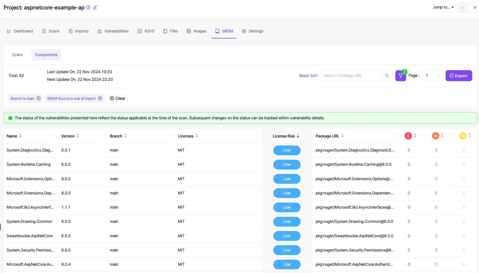 Screenshot of the Kondukto Platform