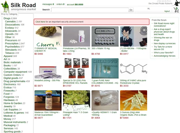 The Silk Road website
