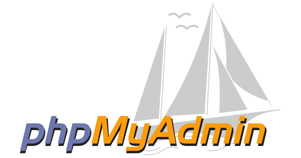 Logo for phpMyAdmin, a very popular MySQL manager.