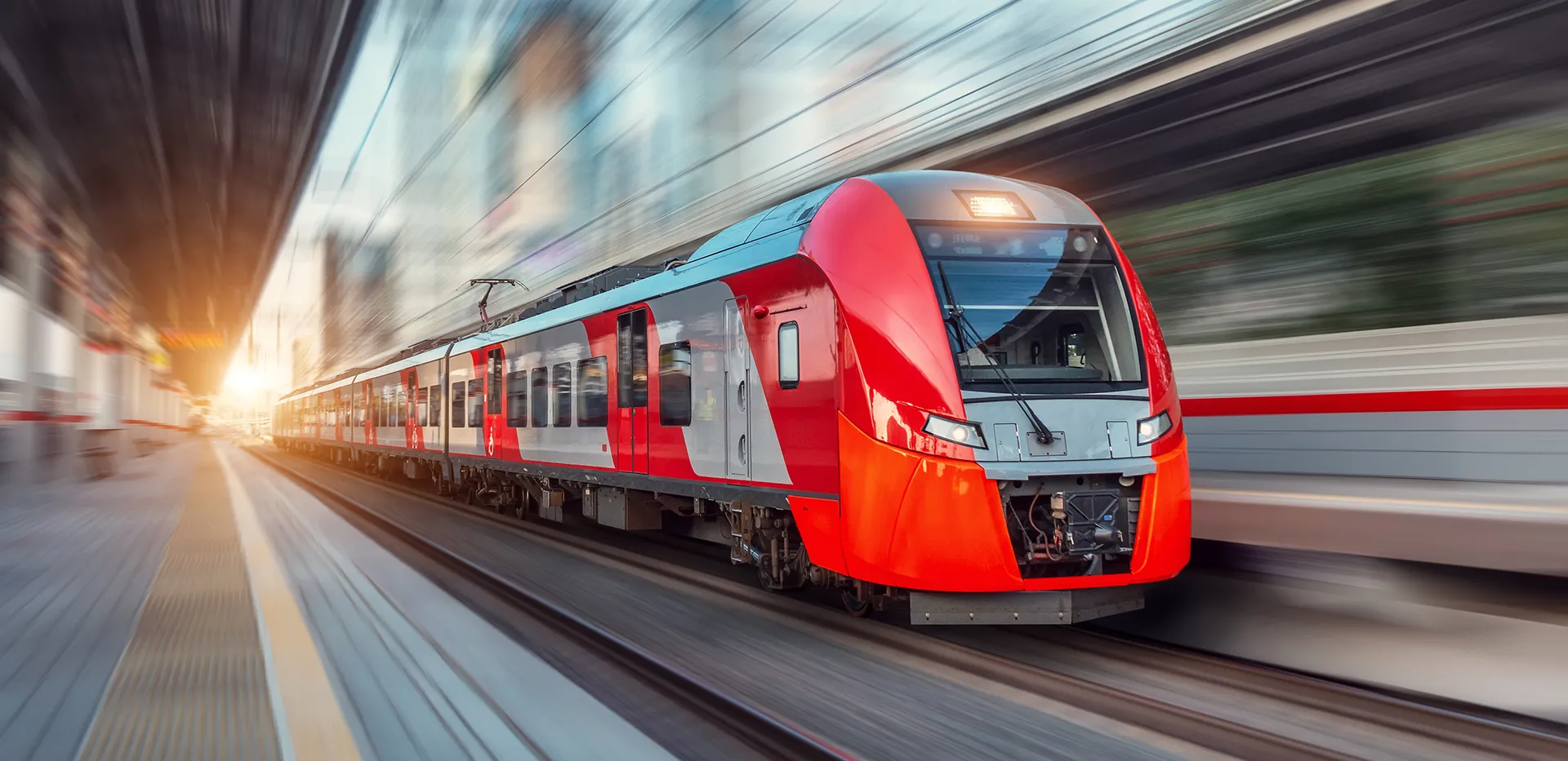 A red train