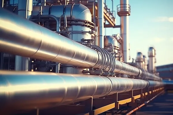 Gaspipes on a plant