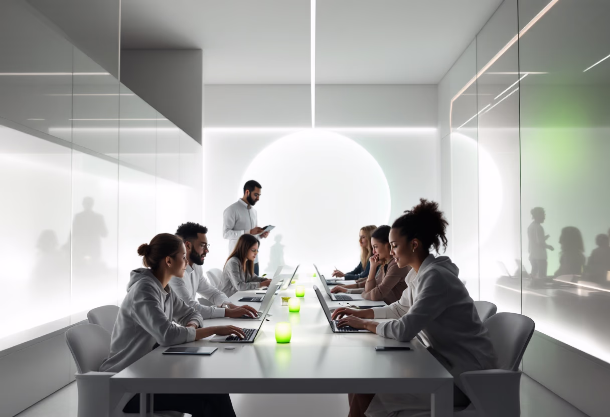image of brainstorming session (for a productivity tools business)