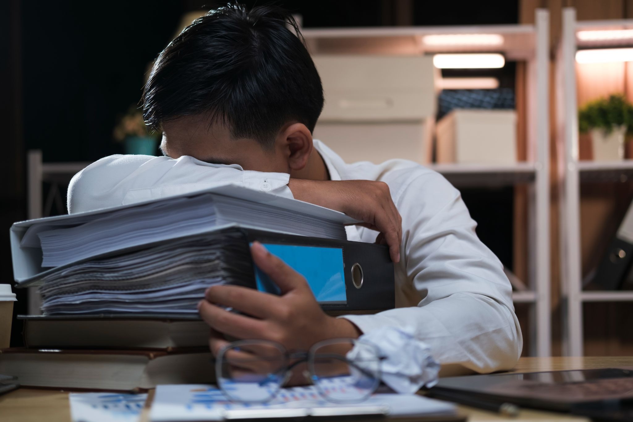 Low emotional capacity leading to burnout and exhaustion at work