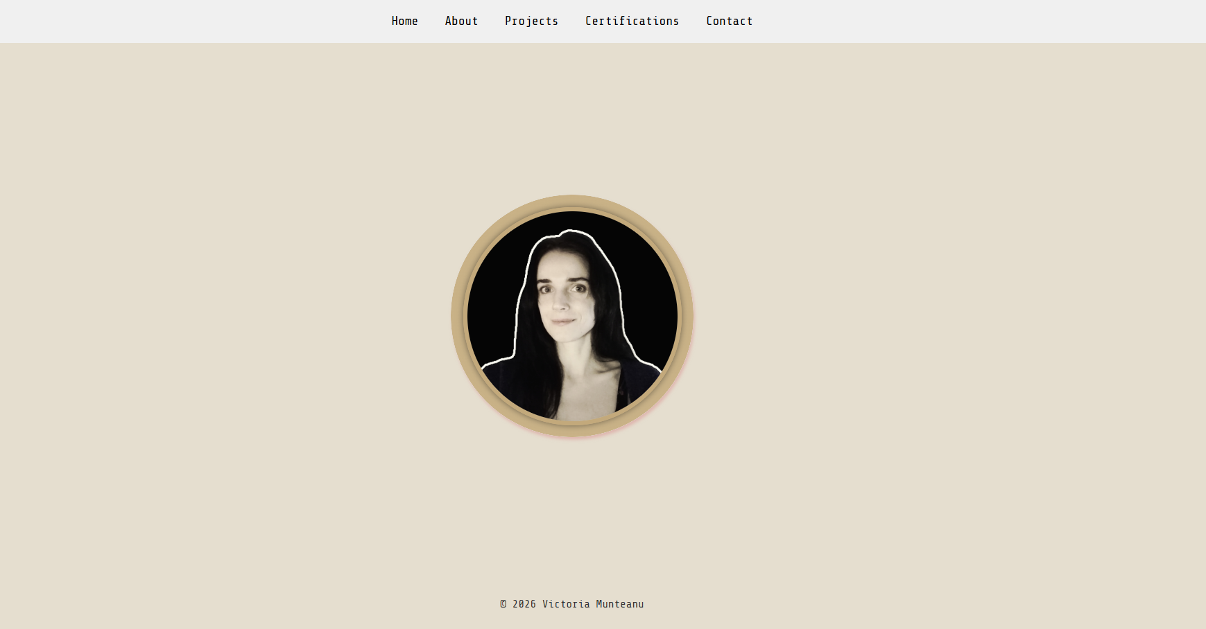 A mockup of a project