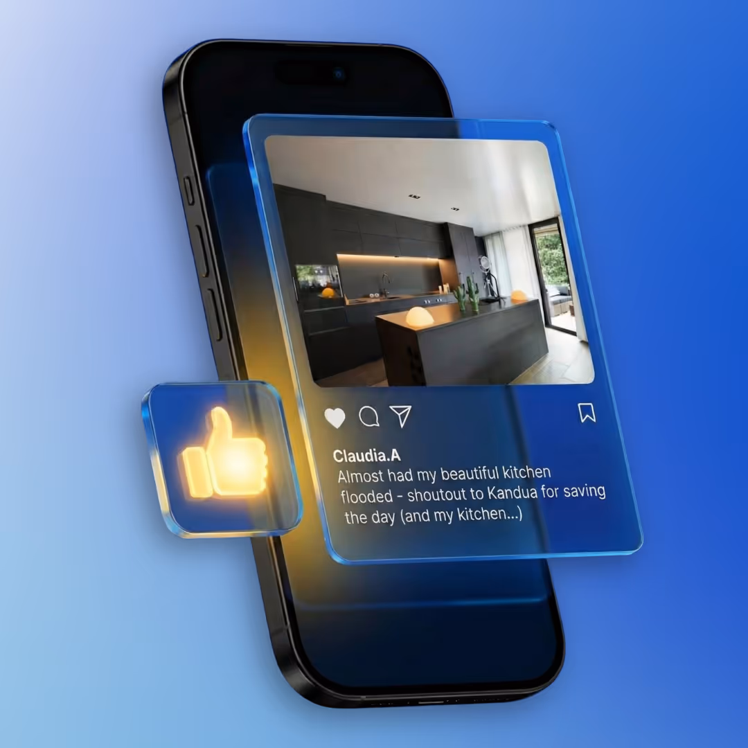 An image of a social media post by a happy customer thanking Kandua for a job well done