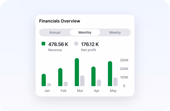 The Pro app track expenses and income interface