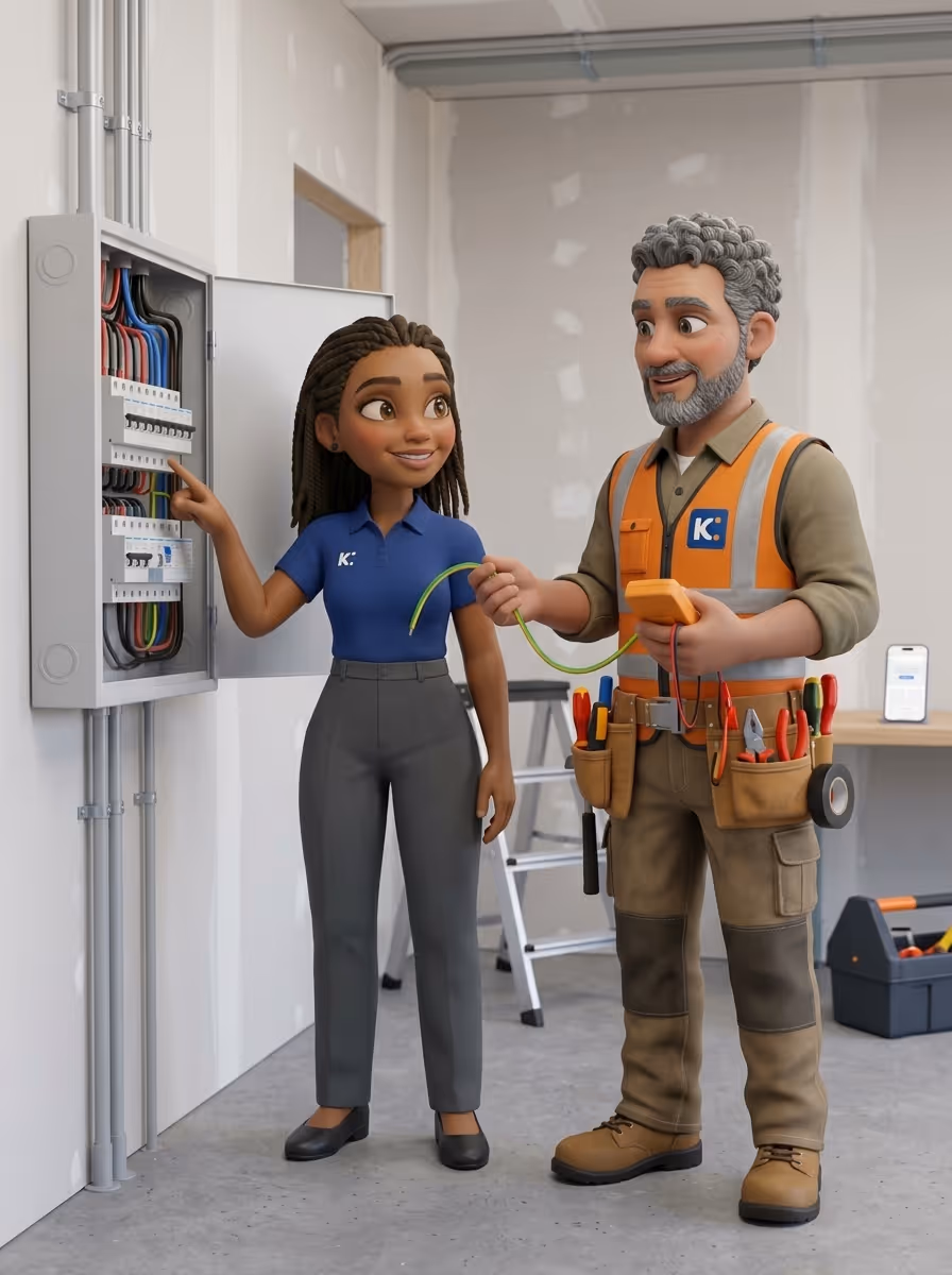 an image of a Kandua user booking a vetted Pro