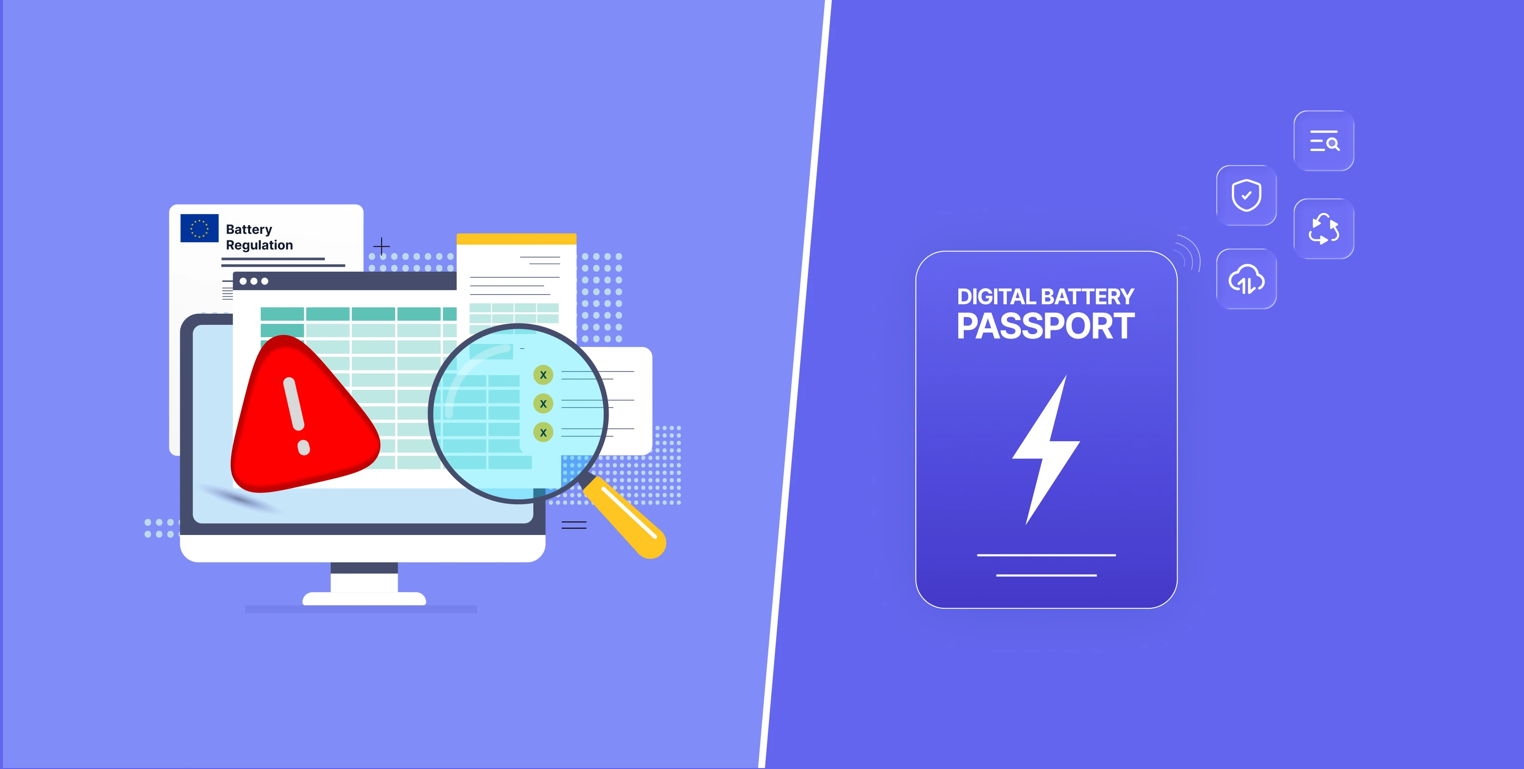 A Featured Image of Spreadsheets vs digital systems for EU Battery Regulation compliance
