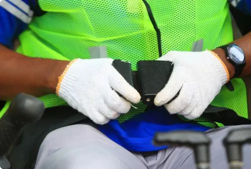 Uso do cinto de segurança e inspeção - Treinamento Mills