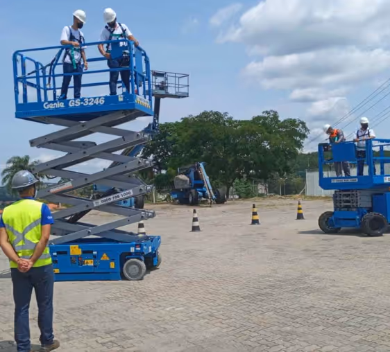 Certificação de Treinamento Mills em Plataformas Elevatórias