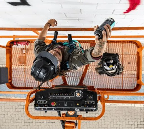 Plataformas Elevatórias para Grafite e artes urbanas