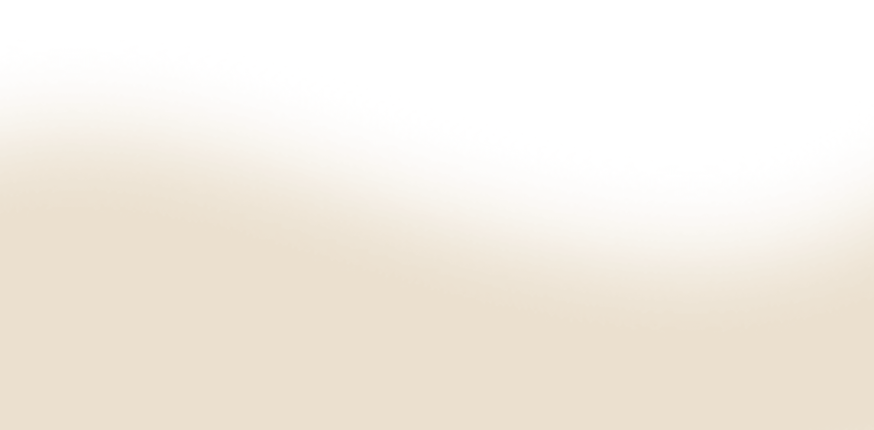 Gradient background fading from beige at the bottom to white at the top.