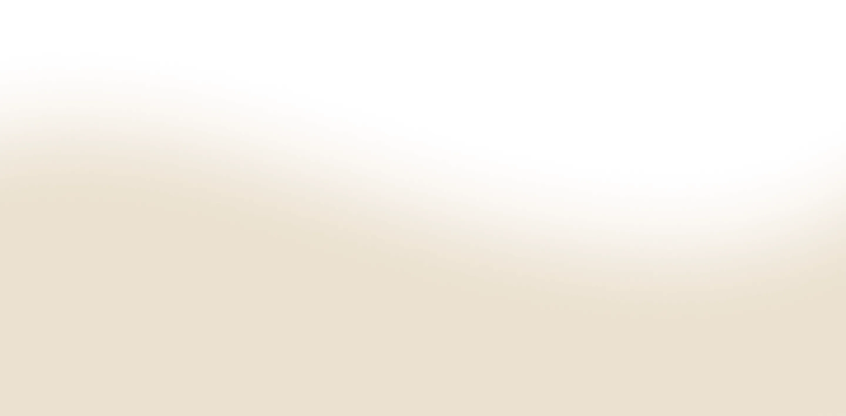 Gradient background fading from beige at the bottom to white at the top.