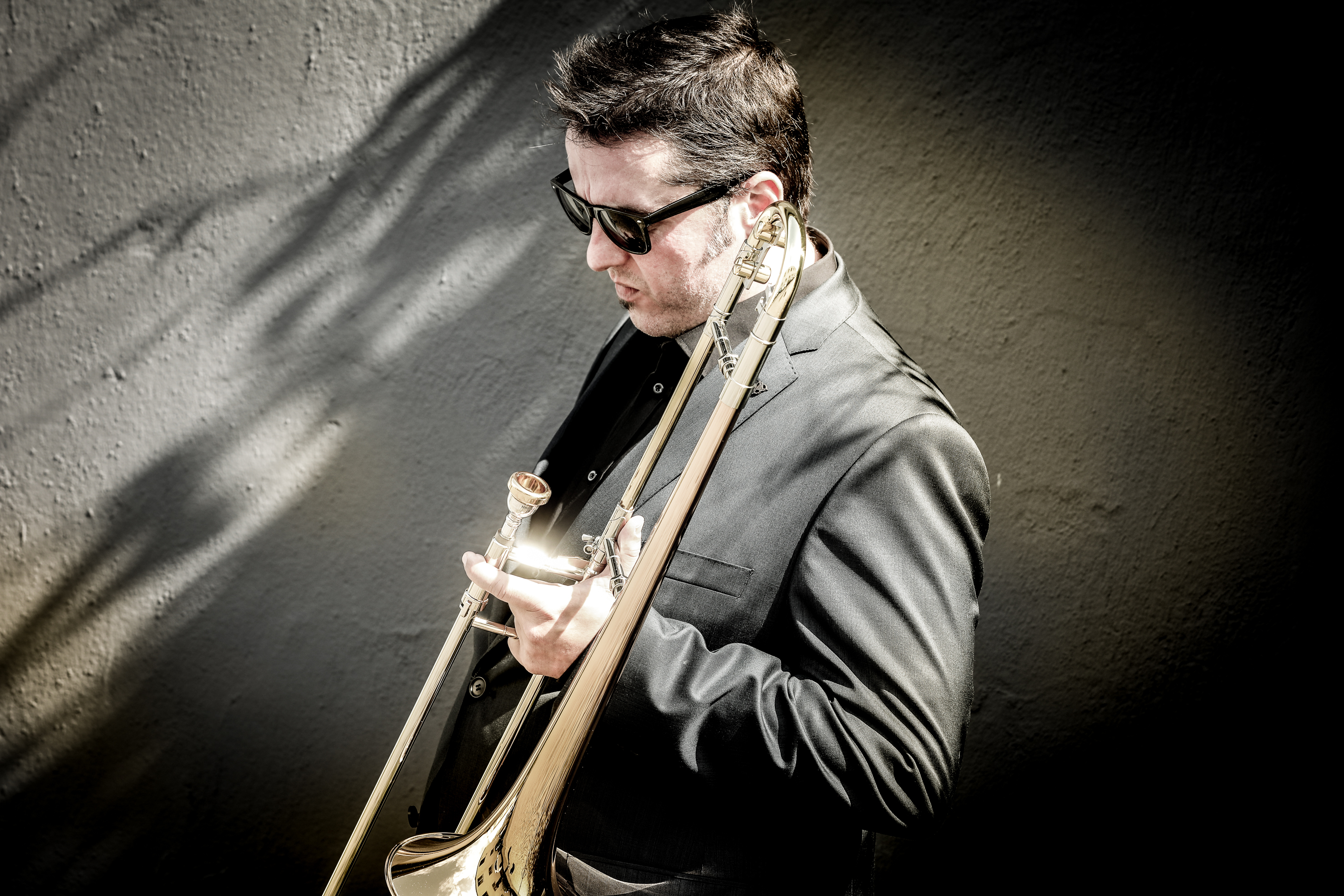 image of musician performing live