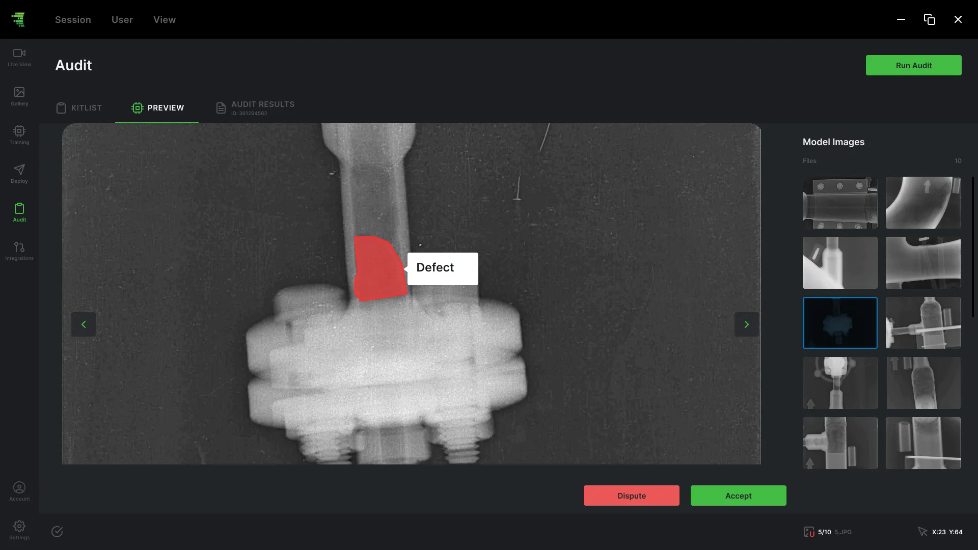 Relimetrics: Harnessing AI for Enhanced Industrial Automation and Quality Assurance XRAY