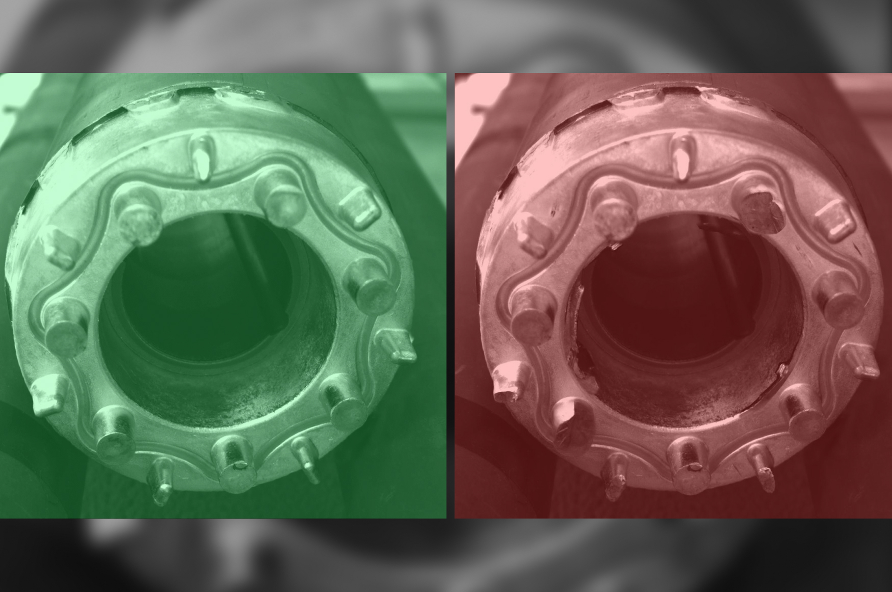 Rotors presented for OK / NOK inspection