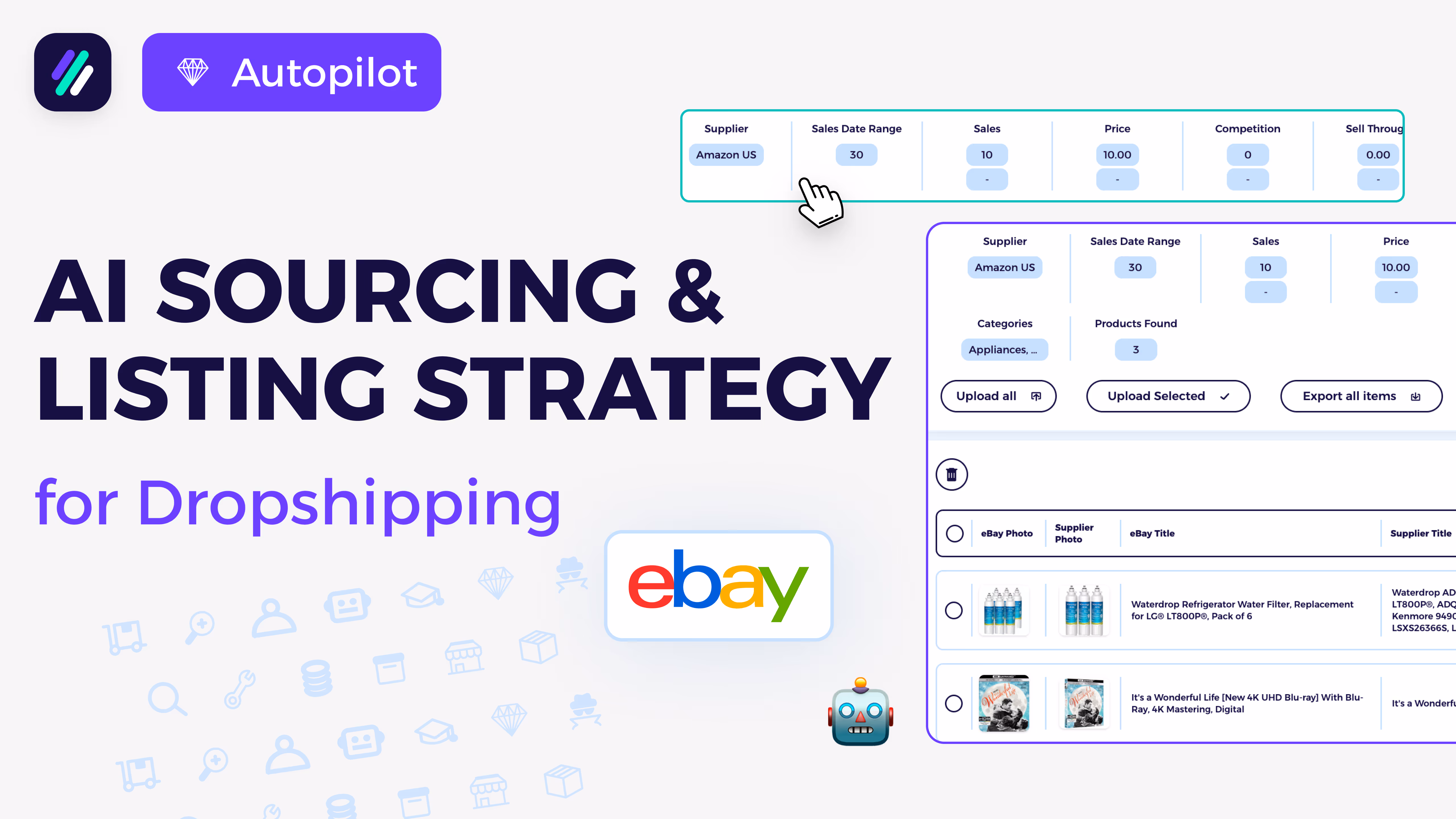 Autopilot: Hands-Free AI Sourcing & Listing Strategy for Dropshipping