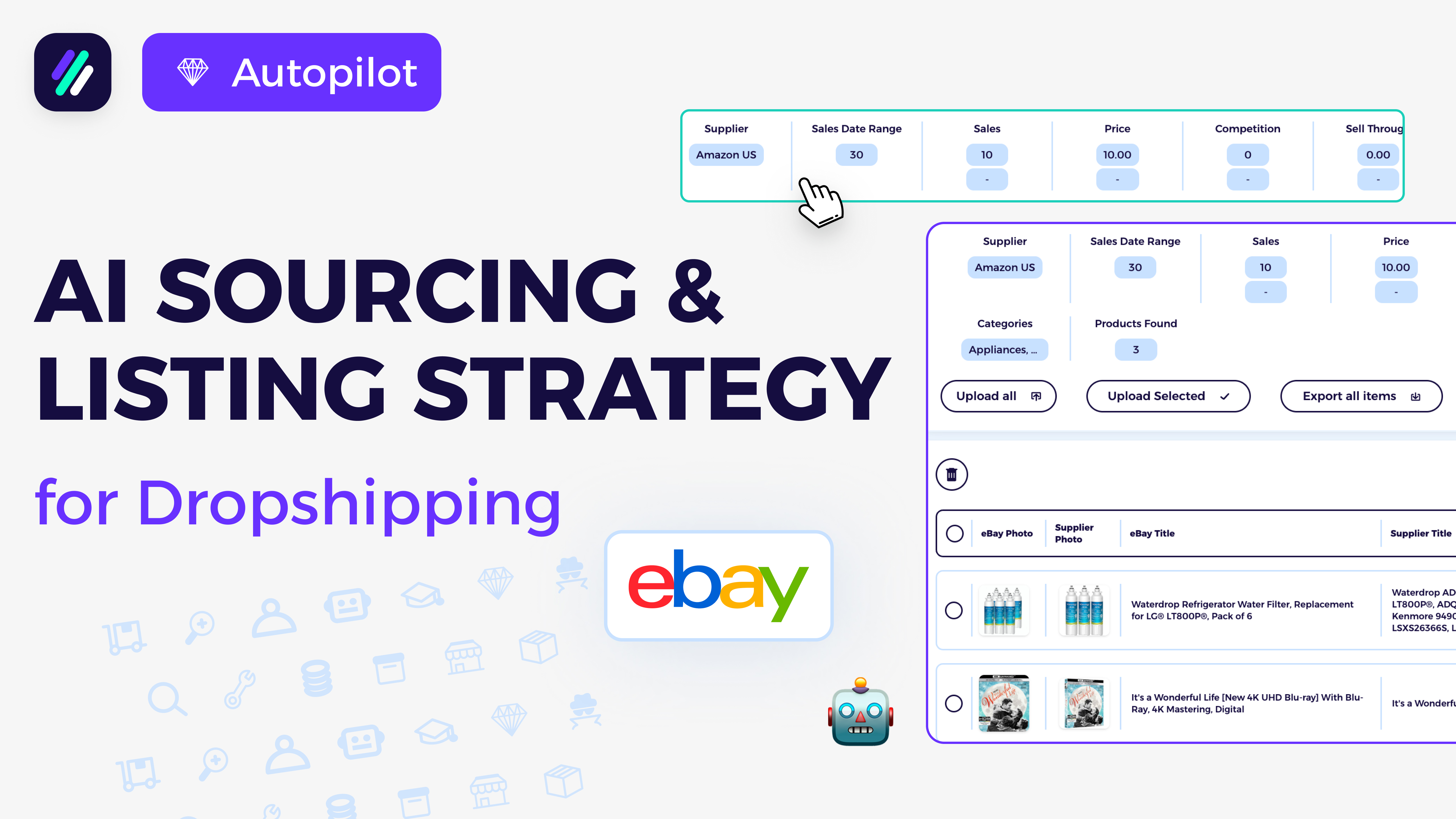 Autopilot: Hands-Free AI Sourcing & Listing Strategy for Dropshipping