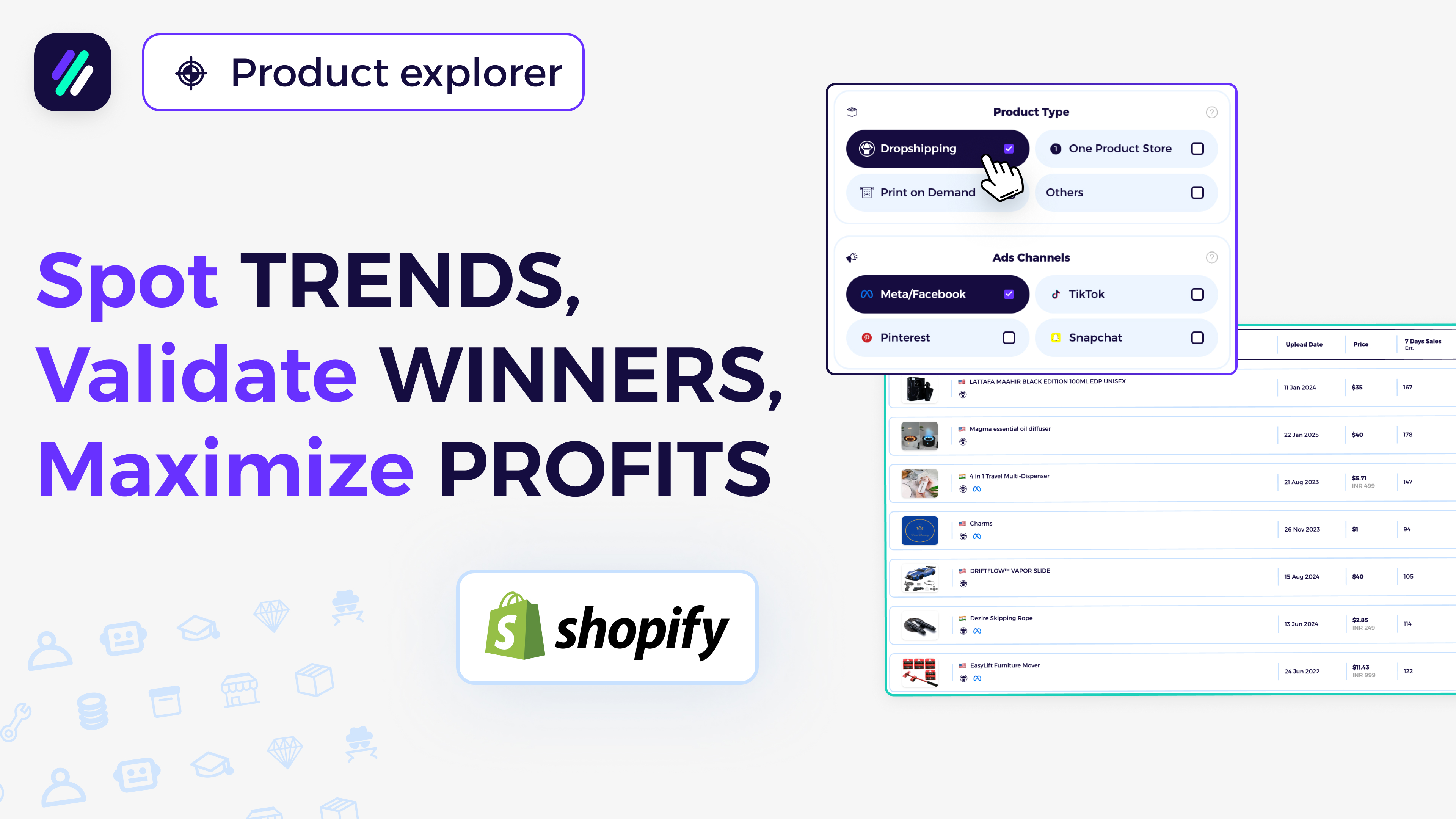 Product Explorer: Discover and Validate Trending, High-Profit Winners