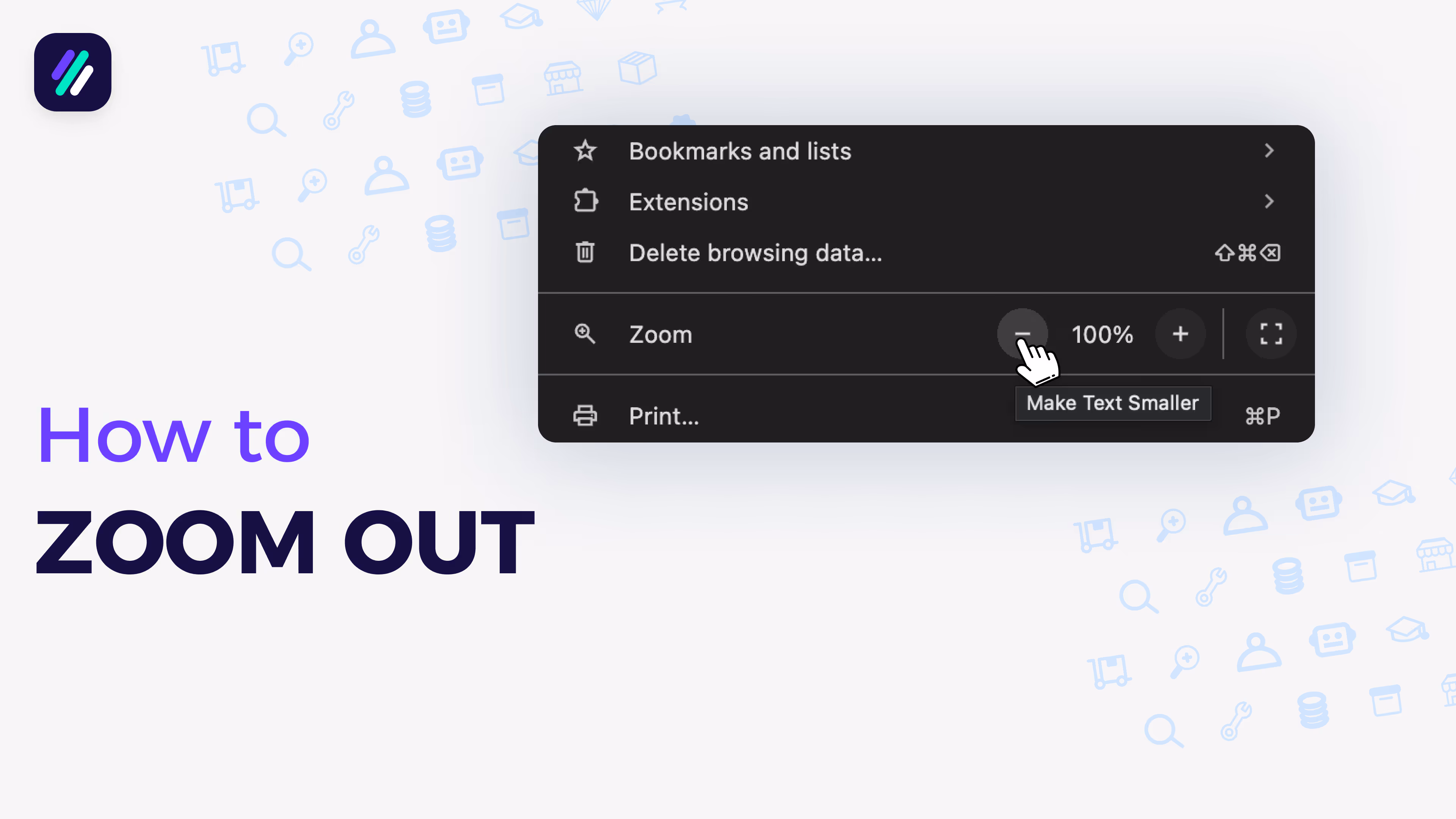 How to zoom out tutorial