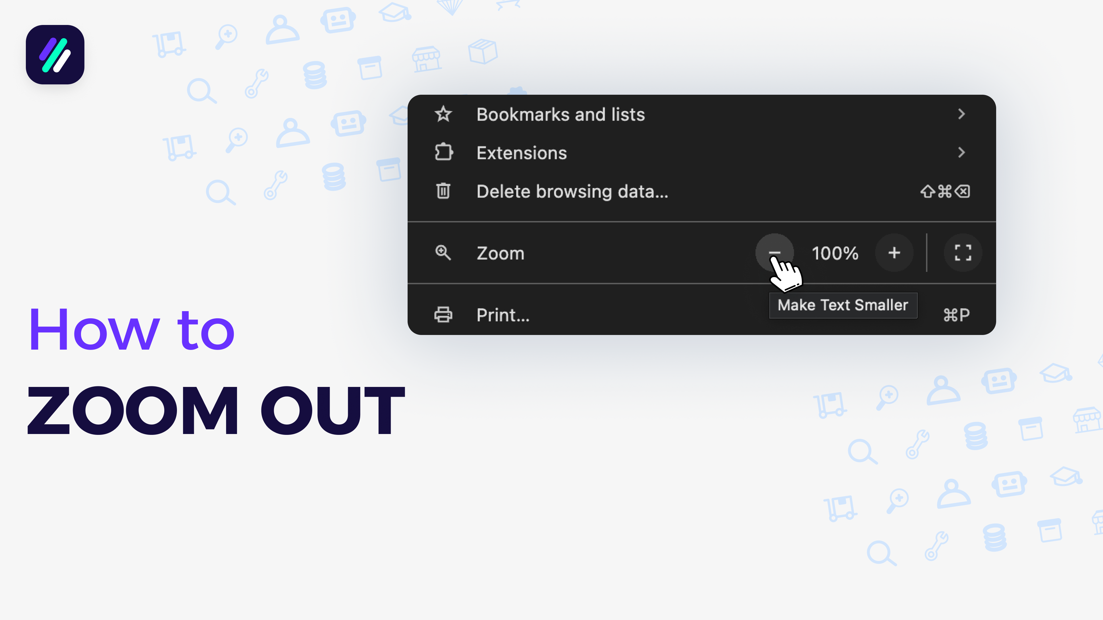How to zoom out tutorial