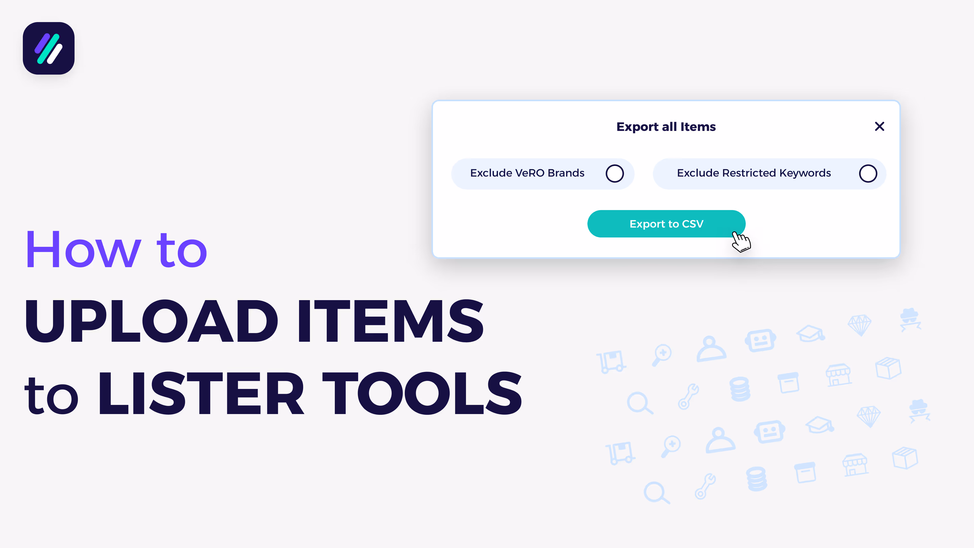 How to upload items to lister tools - CSV file - tutorial