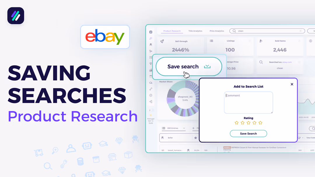 How to save product research searches tutorial