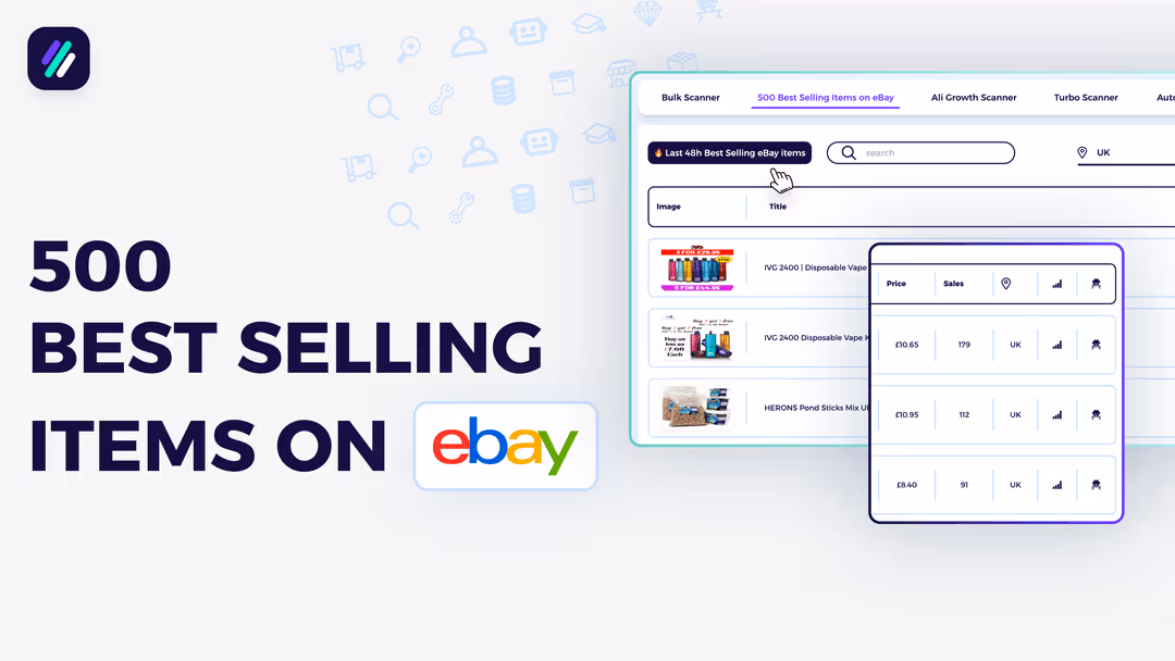 500 best selling ebay items tutorial