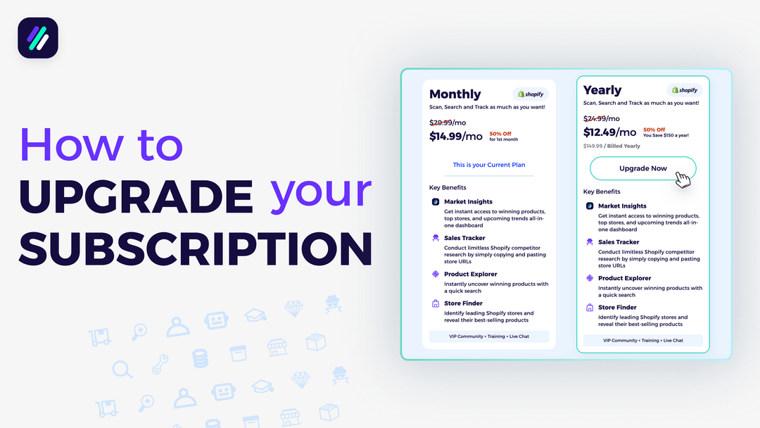 How to upgrade subscription tutorial