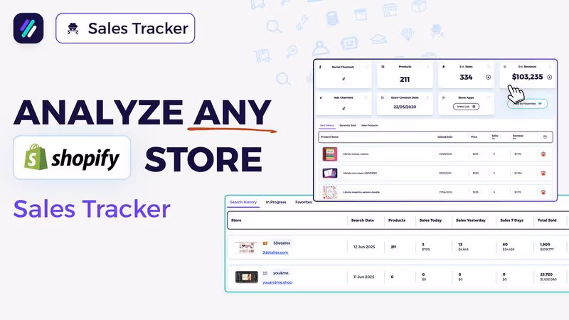Shopify Sales Tracker: Analyze Any Shopify Store and Uncover Key Insights